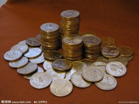 一堆金币