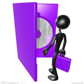 数据光盘商务3d小人