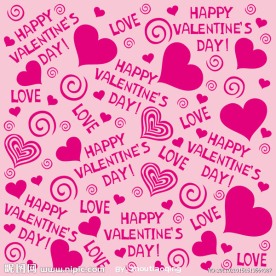 红桃心背景矢量素材