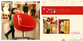 儿童摄影模板 阳光小女孩