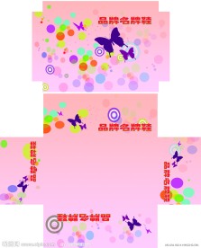 浪漫鞋盒包装设计