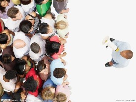 俯视方阵人群团队