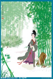 竹下美女 国画