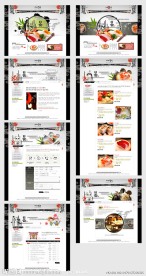 韩国日食美食公司网页模板