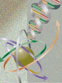 动感箭头dna医学科技背景