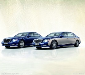 迈巴赫豪华双车特写