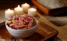 花瓣 蜡烛 香薰