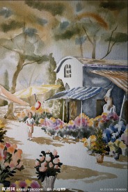 水彩风景画