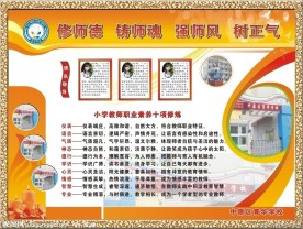 师德德育形象墙