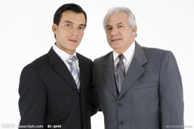 合作成功的商务人物