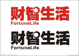 财智生活矢量标志