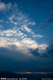 夕阳天空景色