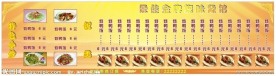 餐厅价目表