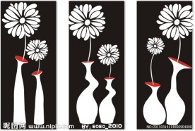 装饰画 花瓶