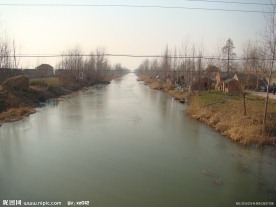 苏北清晨水乡风景