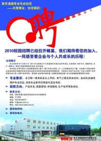 校园招聘海报