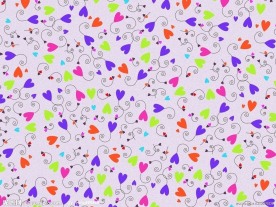 心形小花图