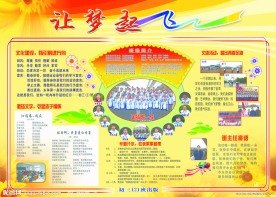 学校文化宣传展板
