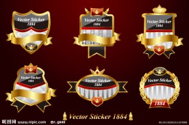 欧式盾牌标签lable