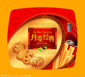 丹麦曲奇饼干包装