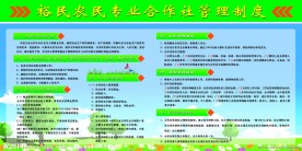 农民专业合作社管理制度展板