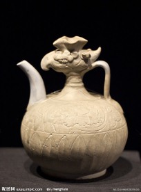 西村窑青白釉凤头壶