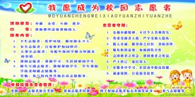 志愿者展板模板图片