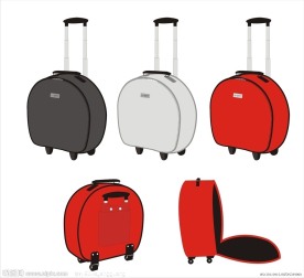 拉杆箱包袋设计图