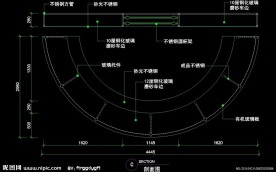 CAD之吧台收银台服务台设计