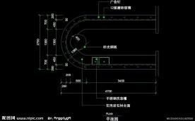 CAD之吧台收银台服务台设计