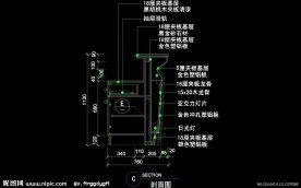 CAD之吧台收银台服务台设计
