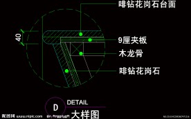 CAD之吧台收银台服务台设计