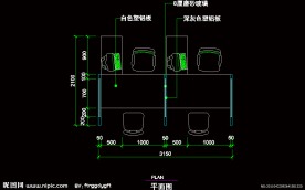 CAD之吧台收银台服务台设计