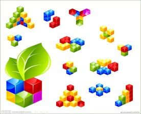 3D立体LOGO矢量素材