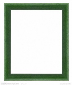 绿色木质相框边框