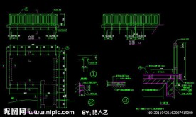 cad景观护栏施工图