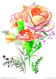 手绘花