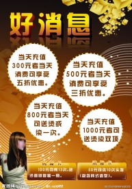 美发店海报