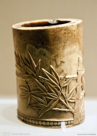 象牙竹纹笔筒