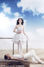 时尚 婚纱照 海报