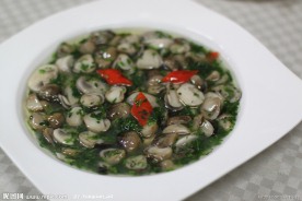 荠菜烩蘑菇