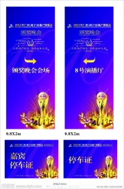 房地产易拉宝指示牌展示画面