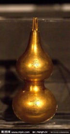 “丙申重阳”赐字款金葫芦