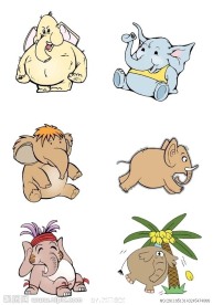 卡通象