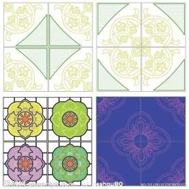 花边花纹矢量图
