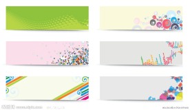 时尚横幅矢量素材