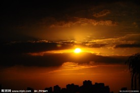 夕阳剪影
