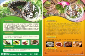 海参鲍鱼单页