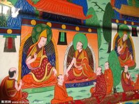 唐卡绘画菩萨图