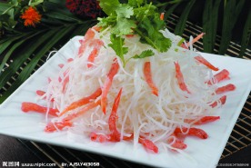 白菜拌虾干